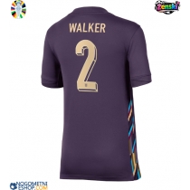 Ženski Nogometni dresi Anglija Kyle Walker #2 Gostujoči EP 2024 Kratek Rokav